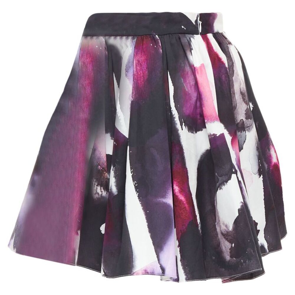 Alexander Mcqueen 2022 Paint Pleated Skirt - Picture 6 of 6